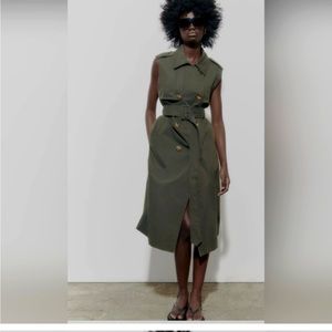 ZARA Trench dress size m